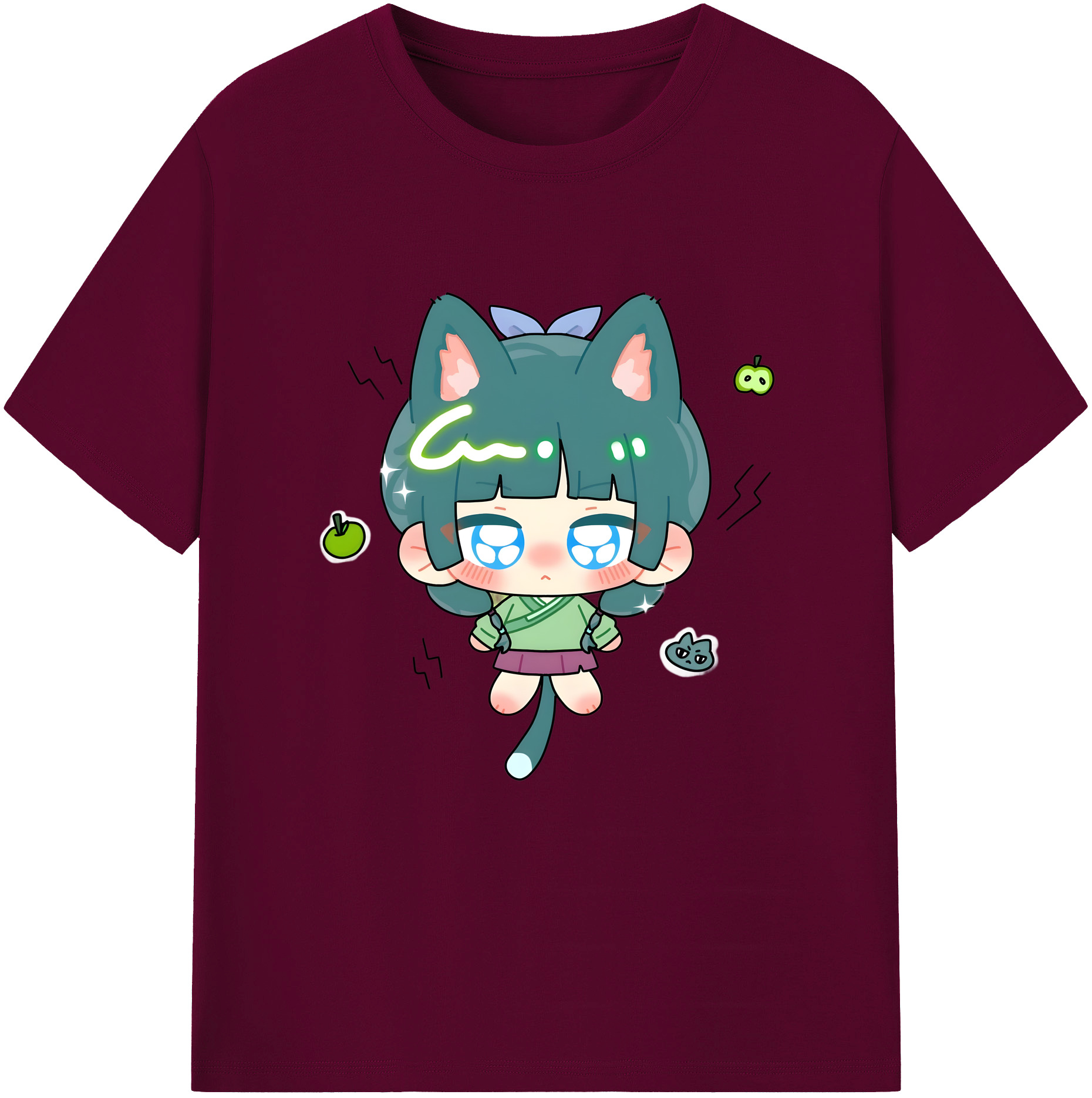 （画像用） 薬屋のひとりごと The Apothecary Diaries レディースカジュアルプリントTシャツ（綿100％）
